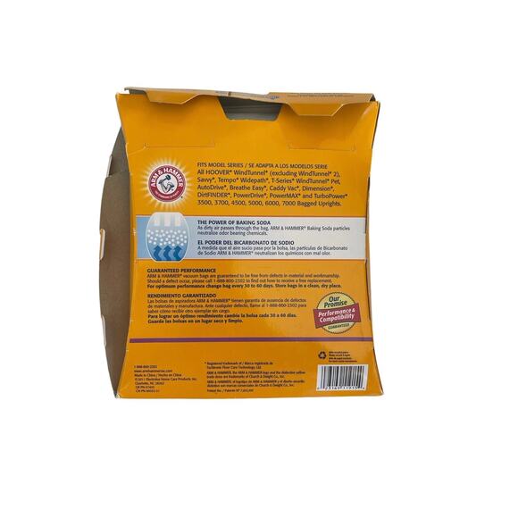 ARM & HAMMER HOOVER Odor Eliminating Vacuum Bags Y/Z 2 Pack - Picture 2 of 2